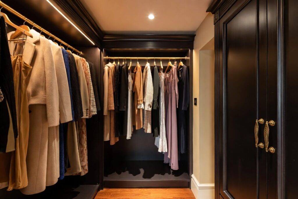 Eclat245 Collingwood Signature Package organized walk-in closet